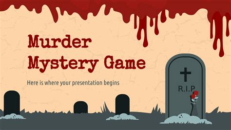 Murder Mystery Slides Template